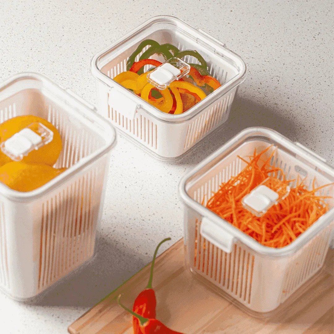Pote Hermético Slim Multiuso 1.360ml ParamounT Cinza - Imagem 4